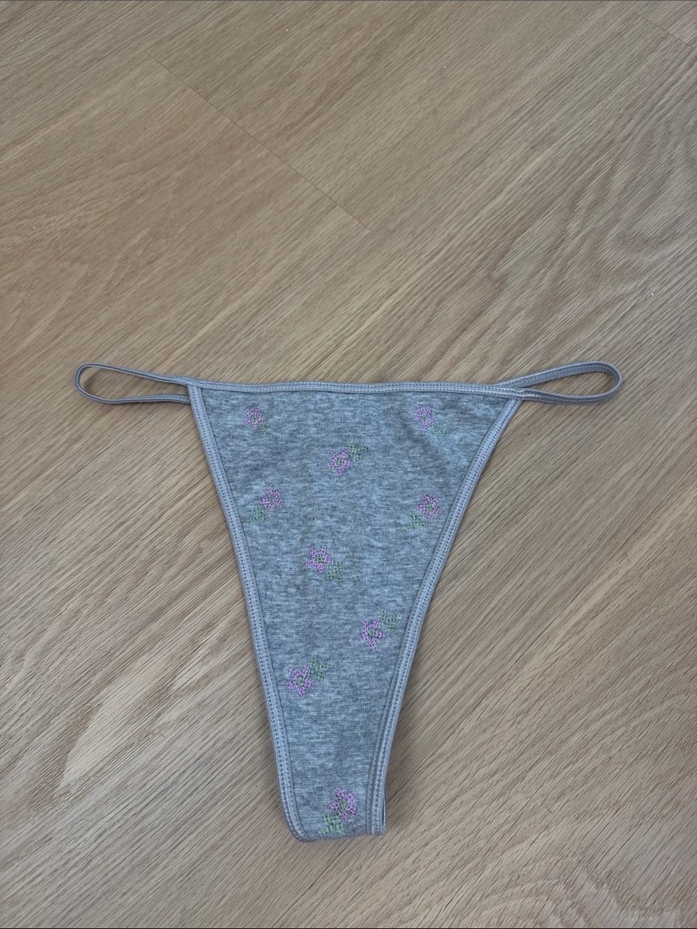 Y2K Xhilaration Embroidered Thong Panty L